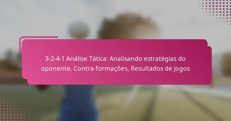 3-2-4-1 Análise Tática: Analisando estratégias do oponente, Contra-formações, Resultados de jogos