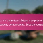 3-2-4-1 Dinâmicas Táticas: Compreender papéis, Comunicação, Ética de equipa