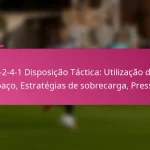 3-2-4-1 Disposição Táctica: Utilização do espaço, Estratégias de sobrecarga, Pressão