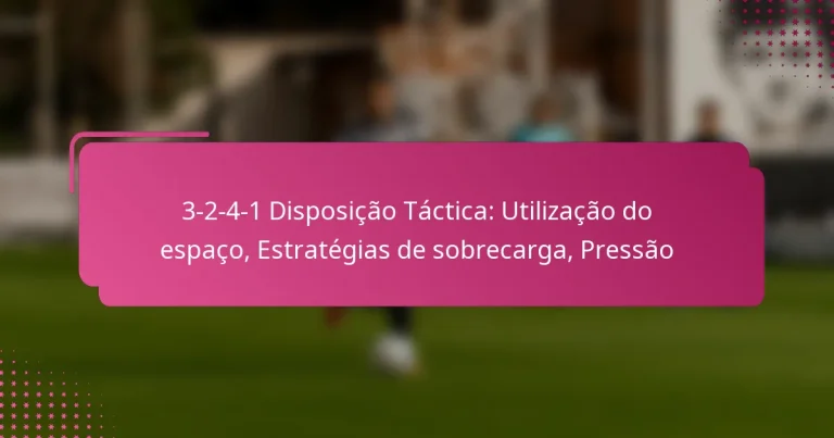 3-2-4-1 Disposição Táctica: Utilização do espaço, Estratégias de sobrecarga, Pressão