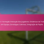 3-2-4-1 Formação Interação dos Jogadores: Dinâmicas de Trabalho em Equipa, Estratégias Coletivas, Integração de Papéis