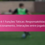 3-2-4-1 Funções Táticas: Responsabilidades, Posicionamento, Interações entre Jogadores