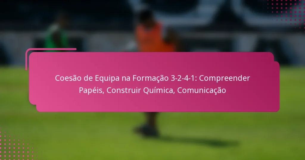 Coesão de Equipa na Formação 3-2-4-1: Compreender Papéis, Construir Química, Comunicação