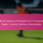 Coesão de Equipa na Formação 3-2-4-1: Compreender Papéis, Construir Química, Comunicação
