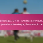 Estratégia 3-2-4-1: Transições defensivas, Princípios de contra-ataque, Recuperação de bola