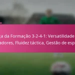 Força da Formação 3-2-4-1: Versatilidade dos jogadores, Fluidez táctica, Gestão de espaço