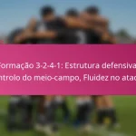 Formação 3-2-4-1: Estrutura defensiva, Controlo do meio-campo, Fluidez no ataque