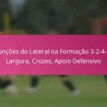 Funções do Lateral na Formação 3-2-4-1: Largura, Cruzes, Apoio Defensivo