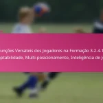Funções Versáteis dos Jogadores na Formação 3-2-4-1: Adaptabilidade, Multi-posicionamento, Inteligência de Jogo