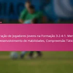 Integração de Jogadores Jovens na Formação 3-2-4-1: Mentoria, Desenvolvimento de Habilidades, Compreensão Tática