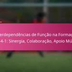 Interdependências de Função na Formação 3-2-4-1: Sinergia, Colaboração, Apoio Mútuo