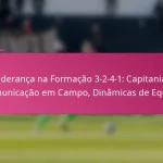 Liderança na Formação 3-2-4-1: Capitania, Comunicação em Campo, Dinâmicas de Equipa