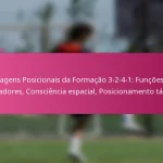 Vantagens Posicionais da Formação 3-2-4-1: Funções dos jogadores, Consciência espacial, Posicionamento tático